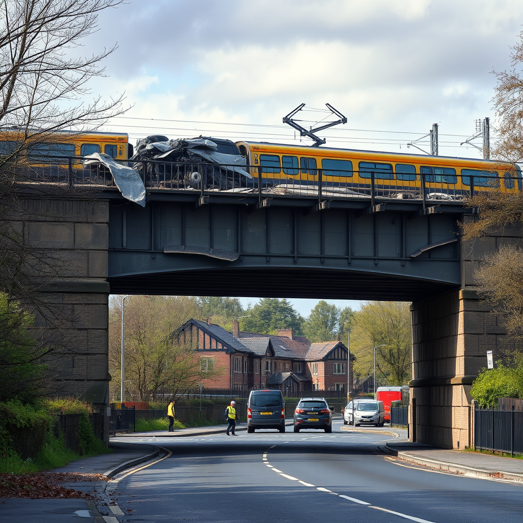 Train Services Disrupted After Vehicle Hits Railway Bridge